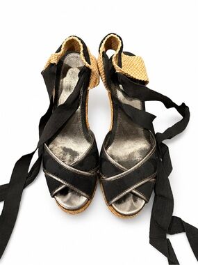 Coach Espadrille Wedge Sandals – Women’s Size 7.5B